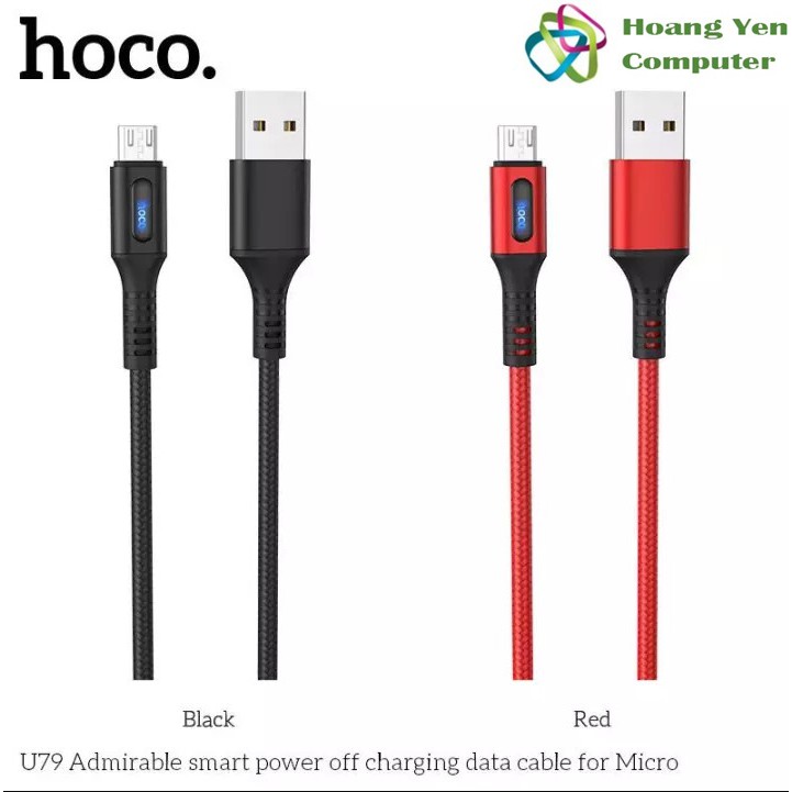 Cáp Sạc Nhanh MICRO USB Hoco U79 Dây Dù Dài 1.2M - BH 6 Tháng 1 đổi 1  - Hoàng Yến Computer