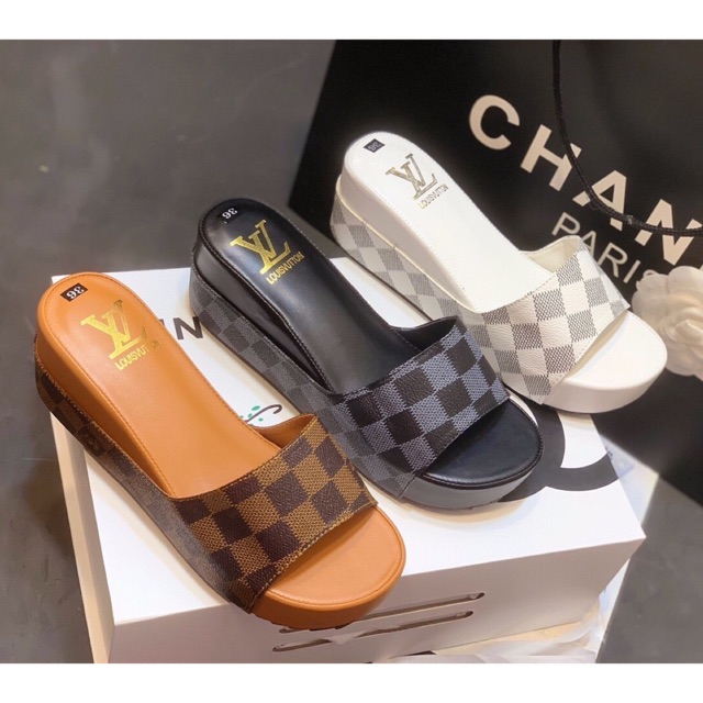 SALE ❤️ <3 Sale Hot | Trợ Giá | Dép lv đế xuồng quai ngang fullbox . ! . . ! ⇞ : . .. * , ₃ . * # : ' #