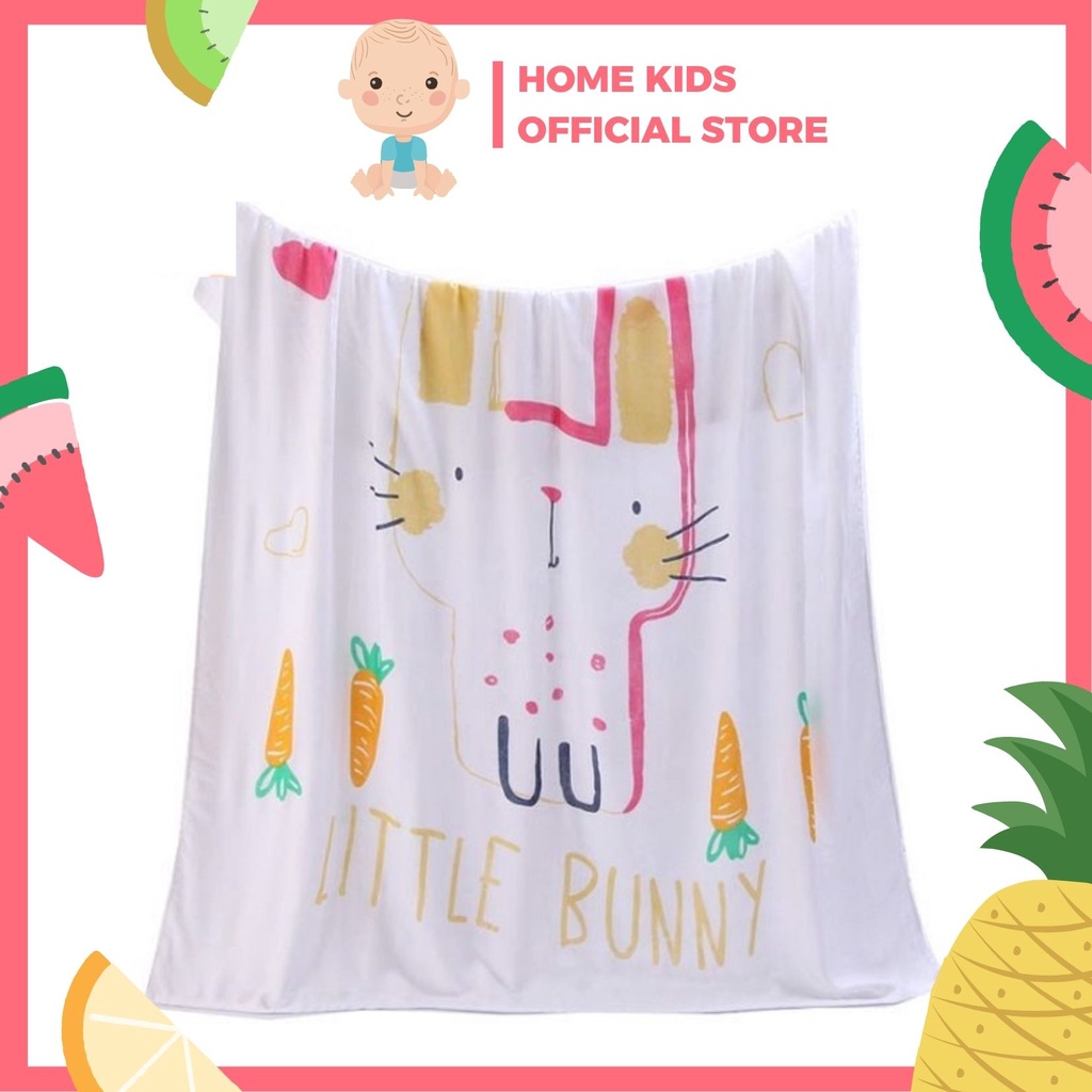 Chăn/Mền Lụa Cho Bé - Khăn Cotton Mỏng Mềm Cho Bé