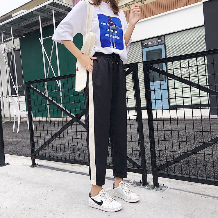 Quần baggy kaki ống suông unisex Basic 1 Line, nam nữ ullzang WIND | BigBuy360 - bigbuy360.vn