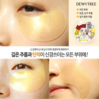 Mặt nạ mắt Dewy Tree Prime Gold Snail Eye Patch (60 miếng)