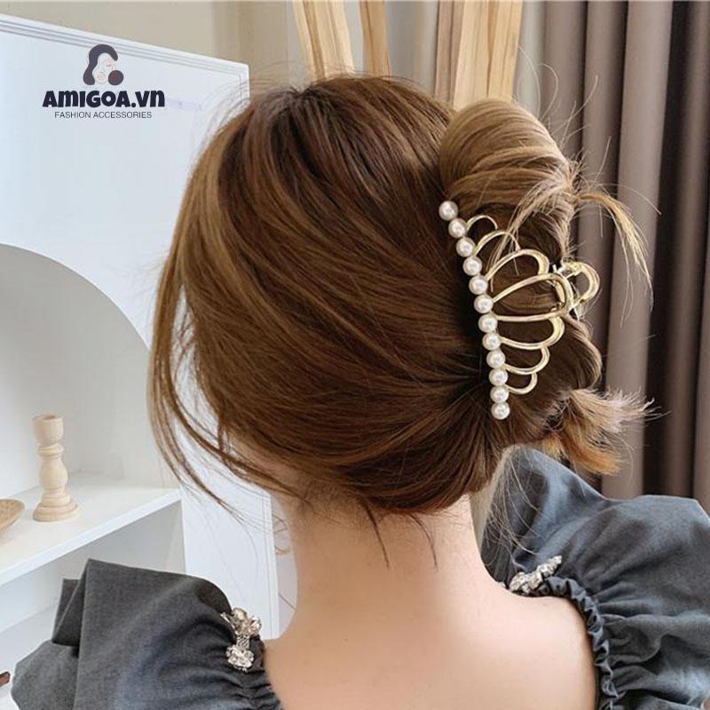 ✨✨Kẹp Tóc Hình Cá Mập Bằng Kim Loại Thanh Lịch Cho Nữ