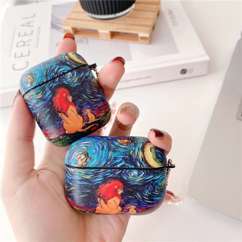 Vỏ Bảo Vệ Hộp Sạc Tai Nghe Airpods 1 / 2 / Pro Bằng Silicon Họa Tiết Simba Dễ Thương Chống Rơi | BigBuy360 - bigbuy360.vn