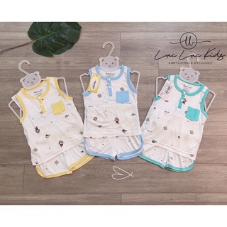 Bộ Quần Áo FatherCare Ba Lỗ Nẹp Trụ - Thuyền và Biển FC938
