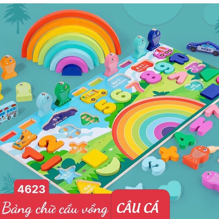 Bảng câu cá đa năng 5in1 cho bé