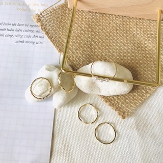 Nhẫn bộ mảnh Hàn Quốc (5 chiếc ) DOTIEE