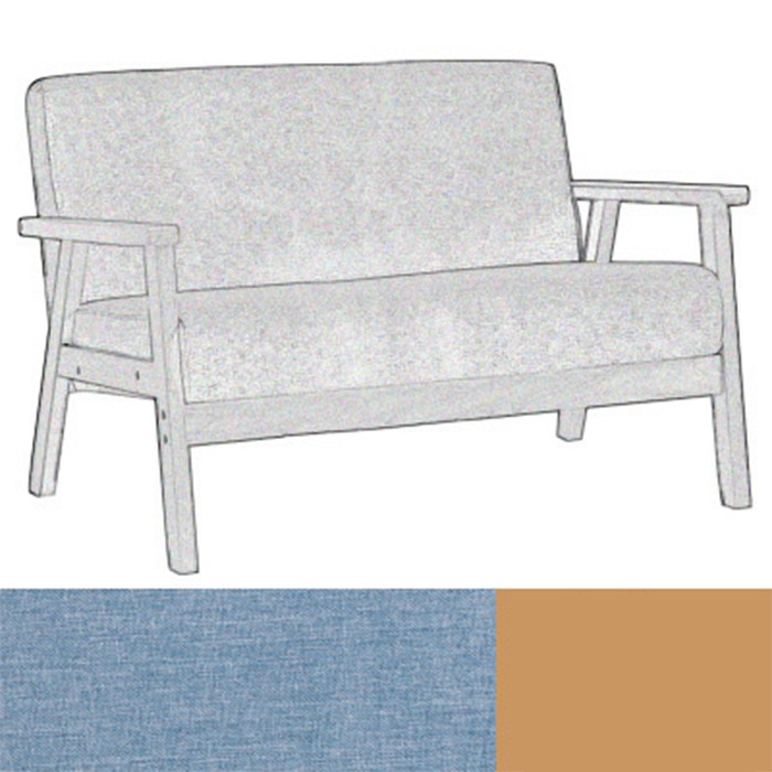 Ghế Sofa nỉ 3 chỗ khung gỗ thông, ghế sofa dài GSF003