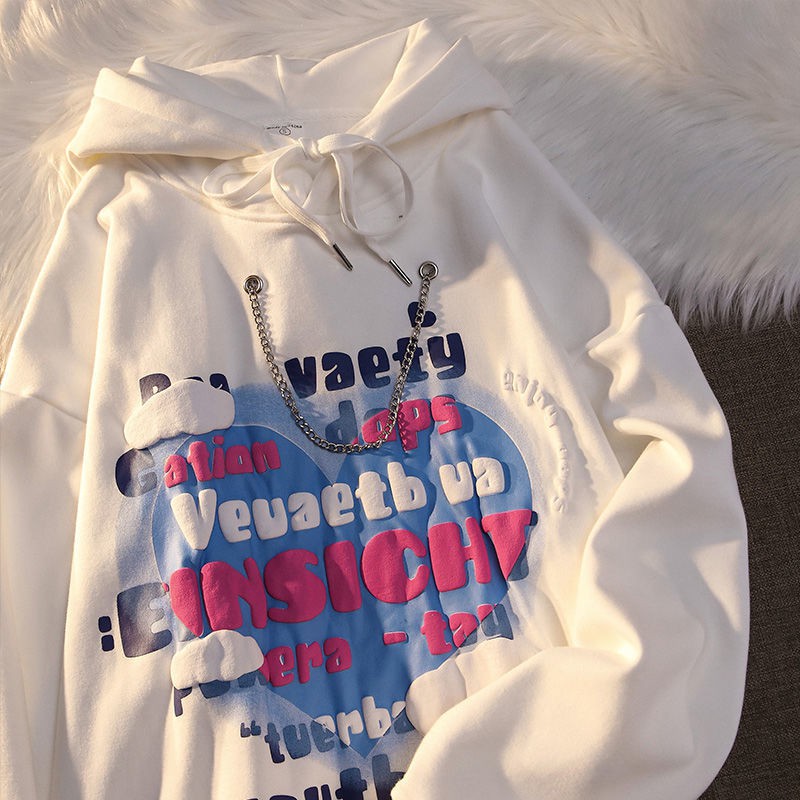 Áo Hoodie Tay Dài Dáng Rộng Phong Cách Hàn Quốc Thời Trang Xuân Thu 2021 | BigBuy360 - bigbuy360.vn