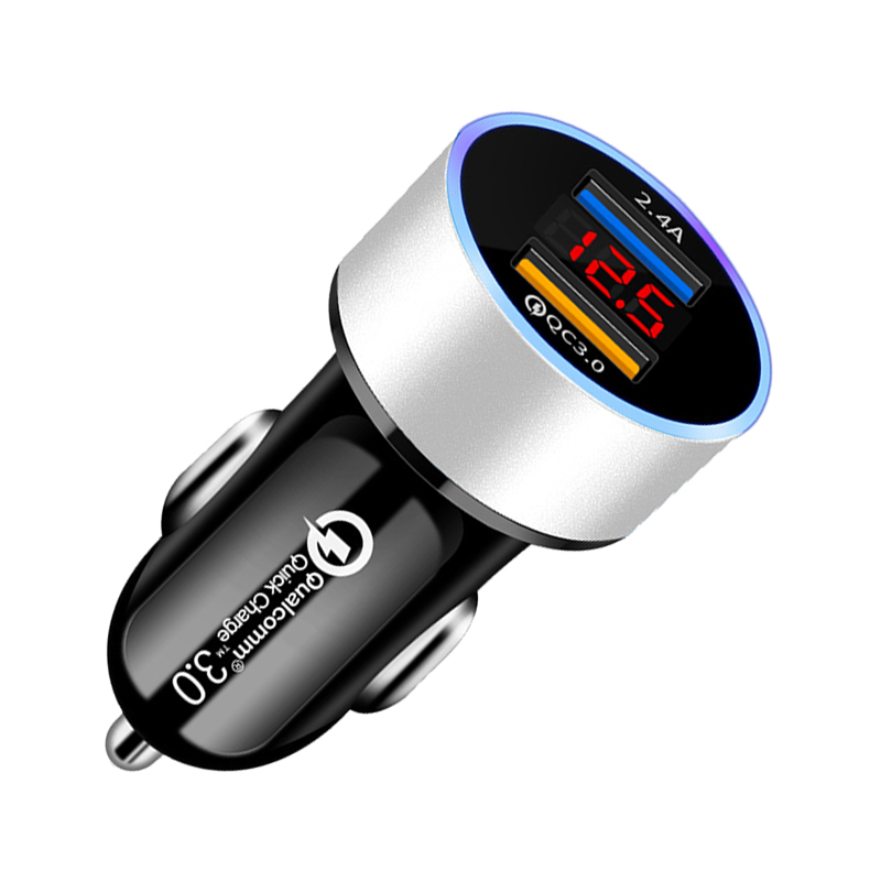 LAYAR Tẩu Sạc 2 Cổng Usb 3.1a 5v Có Đèn Led Cho Xe Hơi / Xe Máy