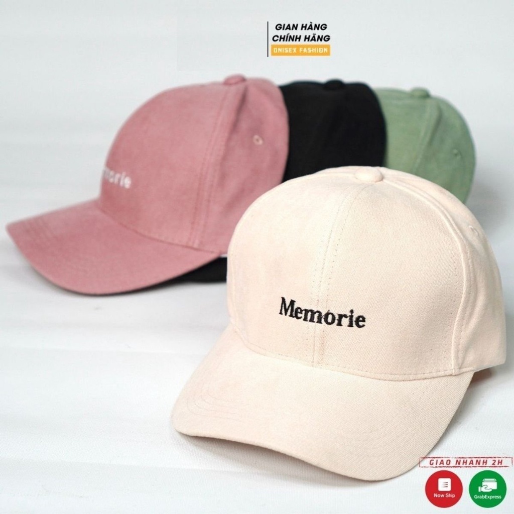 Mũ lưỡi trai nón kết thêu chữ Memorie form Unisex phong cách Ulzzang T01