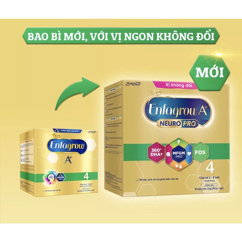 Sữa bột Enfagrow A+ Neuro Pro 4 giấy 2kg2.