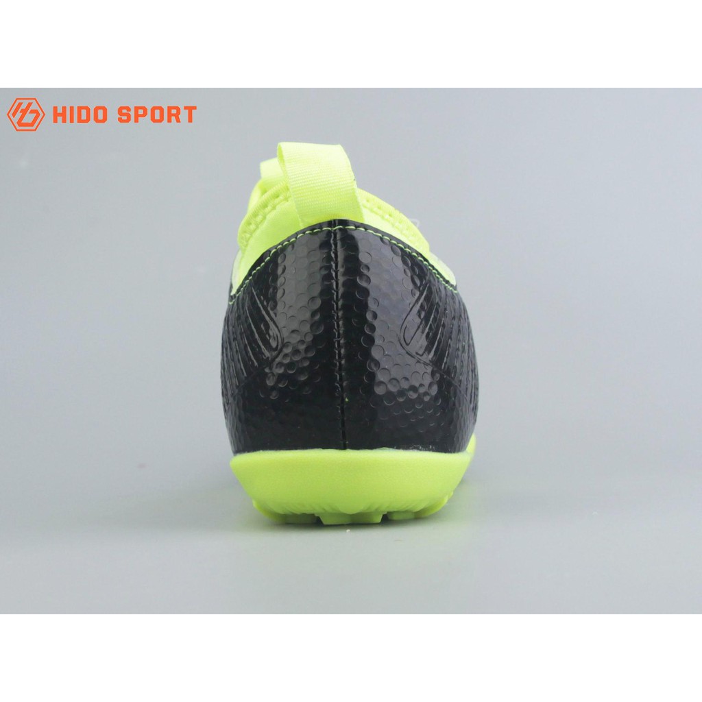 Giày đá bóng sân cỏ nhân tạo chính hãng EBET 205N màu XANH CHUỐI ĐEN
