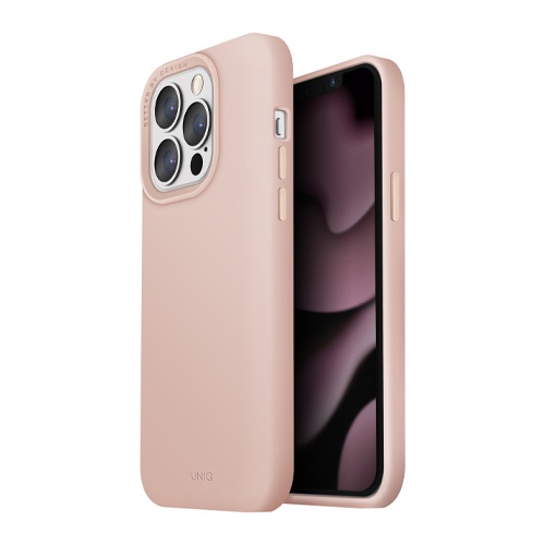 Ốp Lưng Case Silicone Dành Cho iPhone 13 Pro Max / 13 Pro / 13, UNIQ Lino Case, Siêu Mịn, Chống Sốc