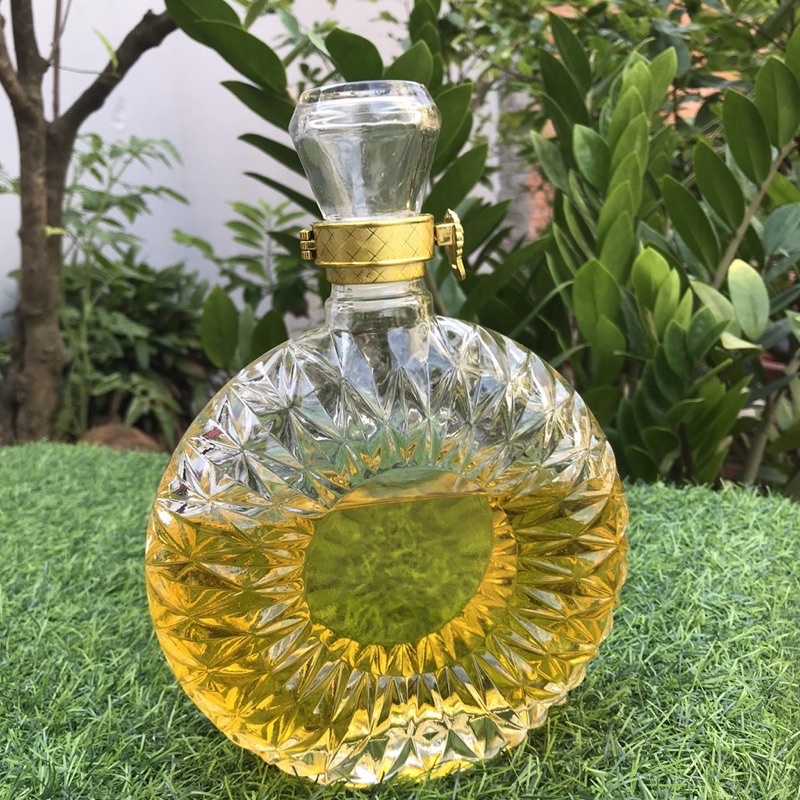 VỎ CHAI THUỶ TINH X.O 500ml nắp nhấn vòng niêm phong