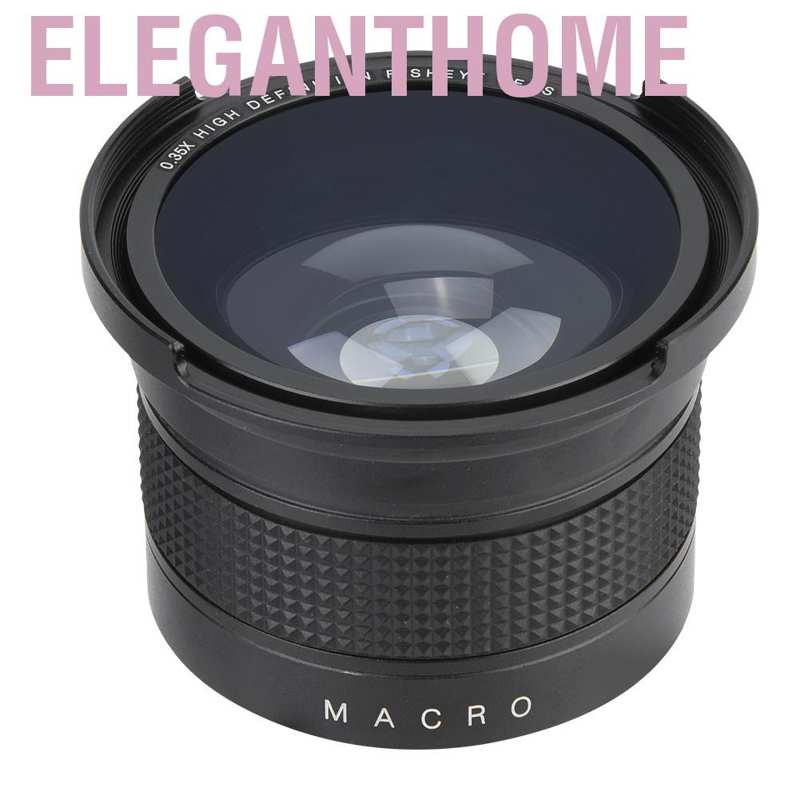 Ống Kính Fisheye Góc Rộng 52mm 0.35x Cho Canon Slr Dslr