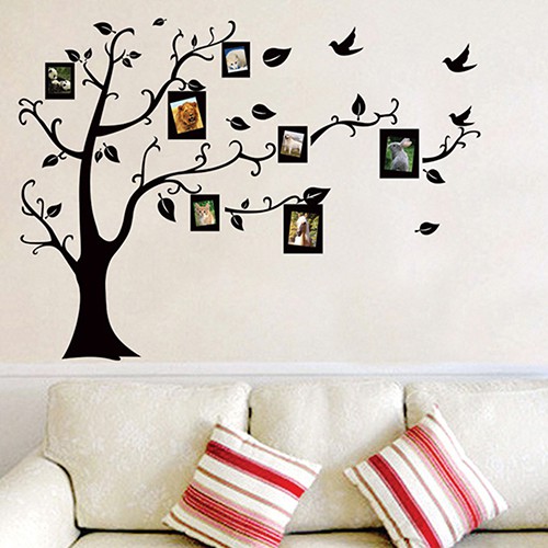 Decal Dán Tường Khung Ảnh Gia Đình Hình Cây