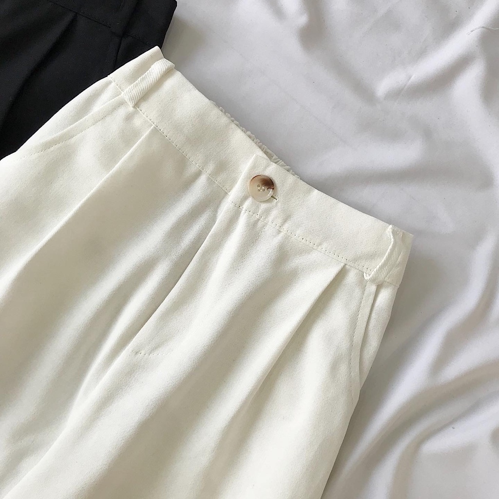 Quần Kaki Ống Rộng Nữ JEM CLOSET Ache Cài Cúc Phong Cách Unisex Chuẩn Hàn Mix Đồ Cực Xinh - 2778