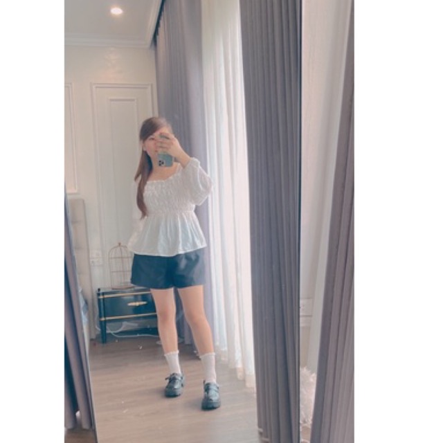 Áo babydoll Dài Tay bo chun m141