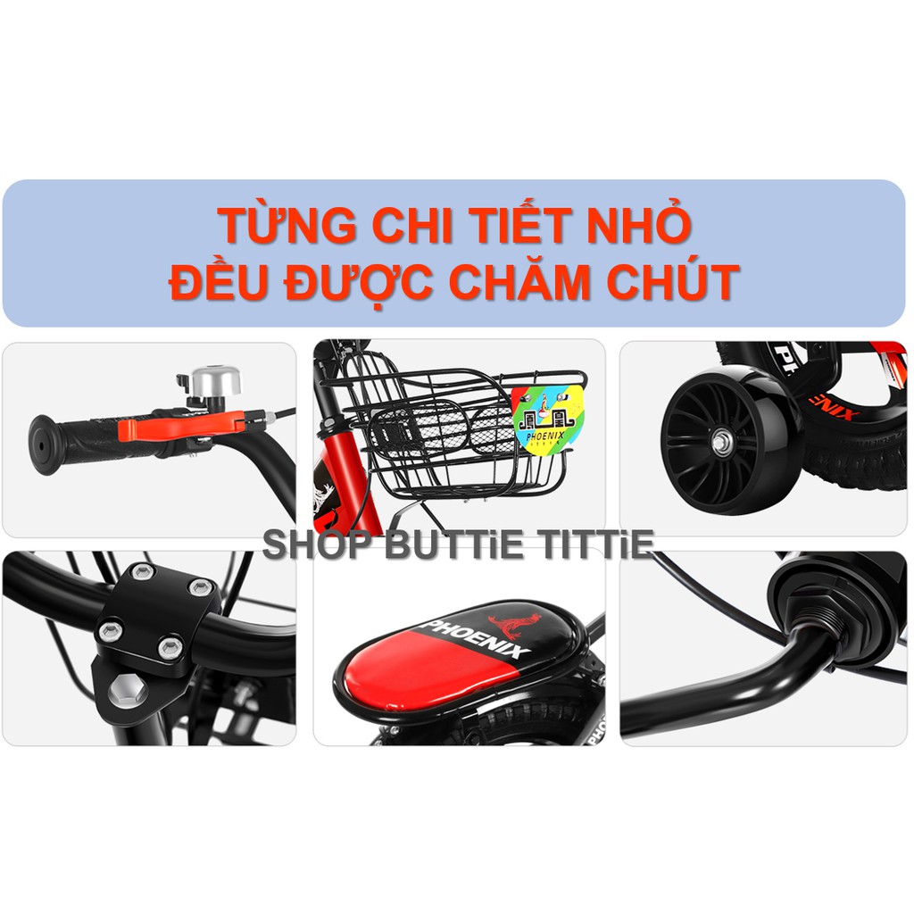 XE ĐẠP TRẺ EM CAO CẤP THƯƠNG HIỆU PHOENIX (GẤP GỌN ĐƯỢC) (hàng order, 12-15 ngày giao hàng)