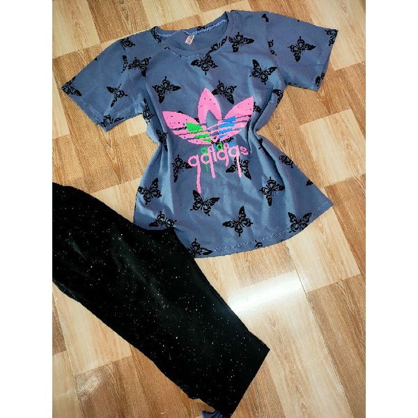 Bộ thun cotton 100% cho bé gái size cồ