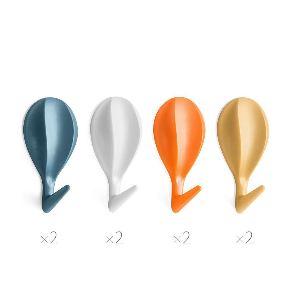 Set 8 Móc Dán Tường Treo Đồ Hình Khinh Khí Cầu Tiện Dụng Chất Lượng Cao