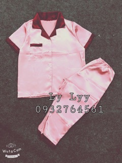 ĐỒ BỘ LỤA PHỐI PIJAMA - TAY CỘC QUẦN DÀI