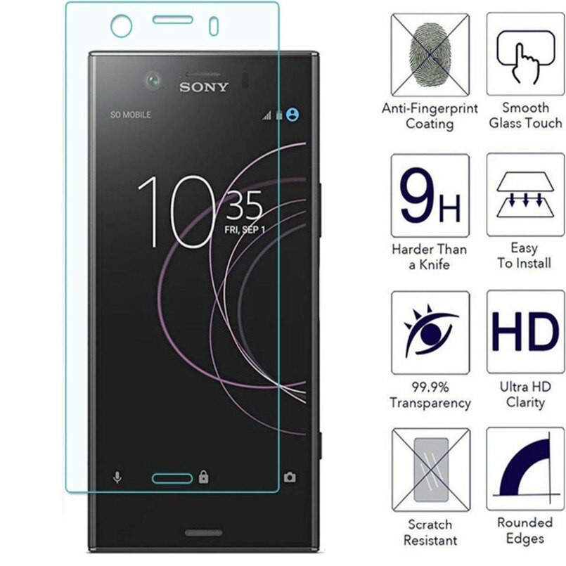 Bộ 2 kính cường lực cao cấp bảo vệ màn hình cho Sony Xperia X Xz1 Xz2 Xz4 Compact X Performance Xz2 Premium Xz3 Xzs