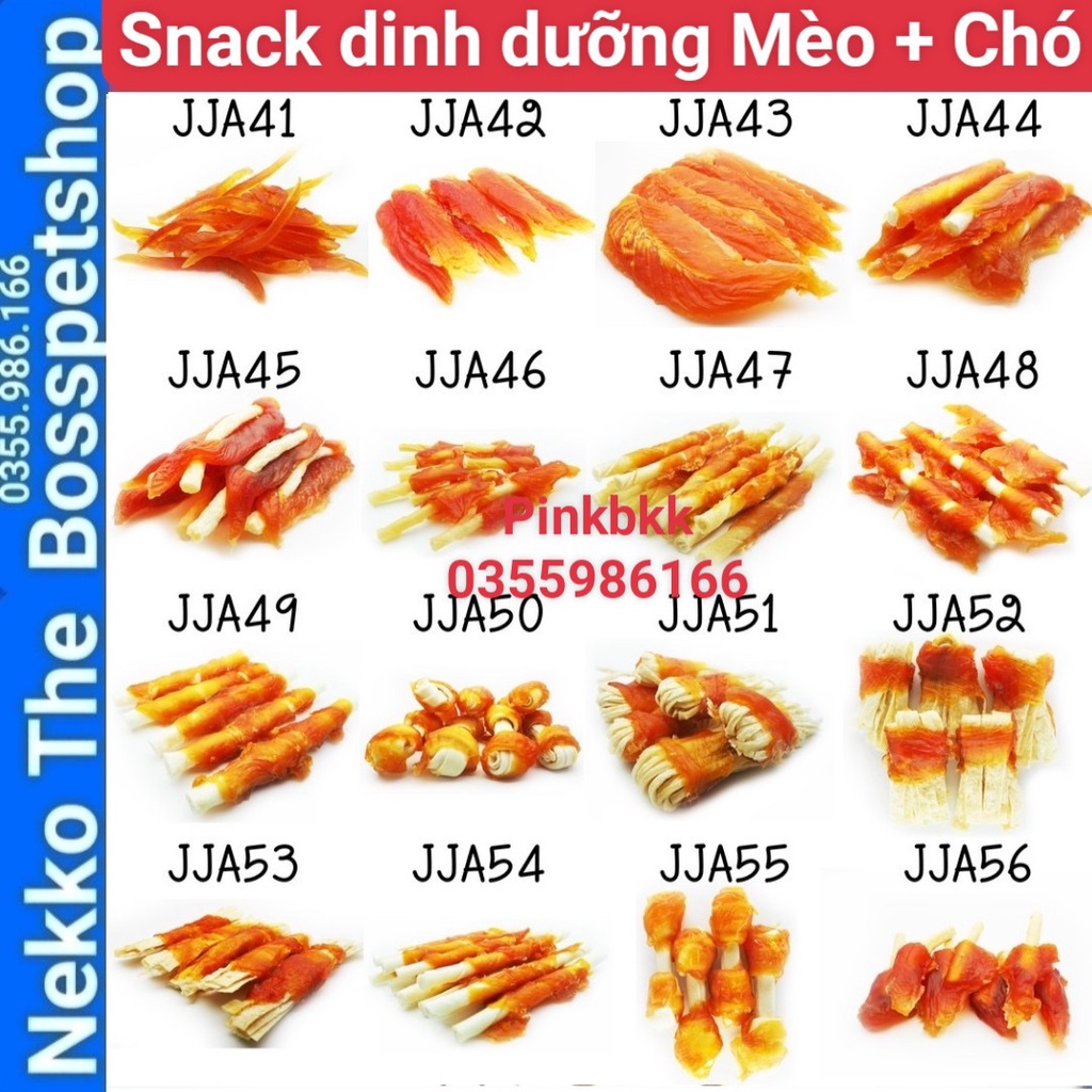 (GIÁ SỈ )Snack ăn vặt Mèo và Chó Cá khô Gà khô Pet8 ⚡ NỘI ĐỊA THÁI nhập trực tiếp Thái Lan không qua trung gian ⚡ 18 mẫu