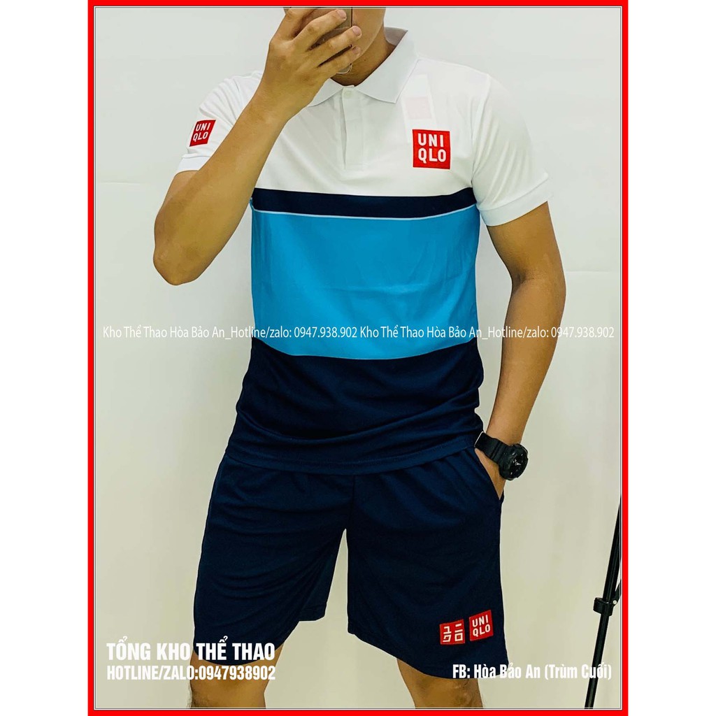 Freeship Bộ thể thao nam uni qlo phối màu hot nhất hè 2021