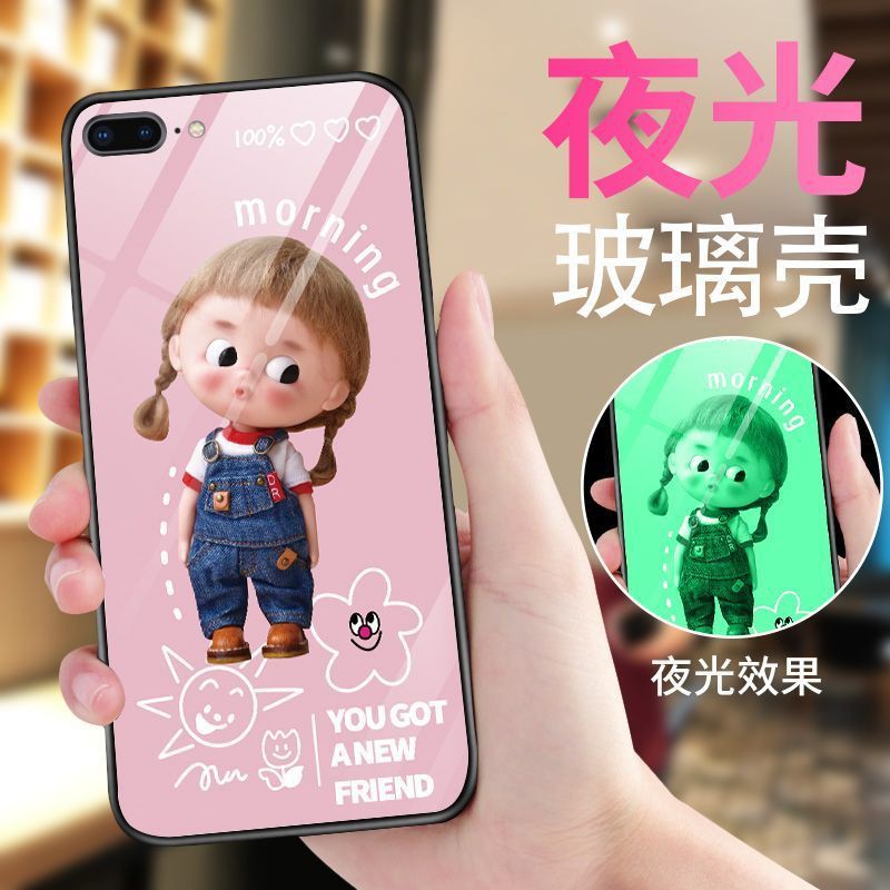 ❁❉℡ Ốp điện thoại lưng iPhone 6 luminous 8 glass 7 mobile phone case iPhoneX XSMax net red S Douyin 5s tide plus ultra-thin | BigBuy360 - bigbuy360.vn