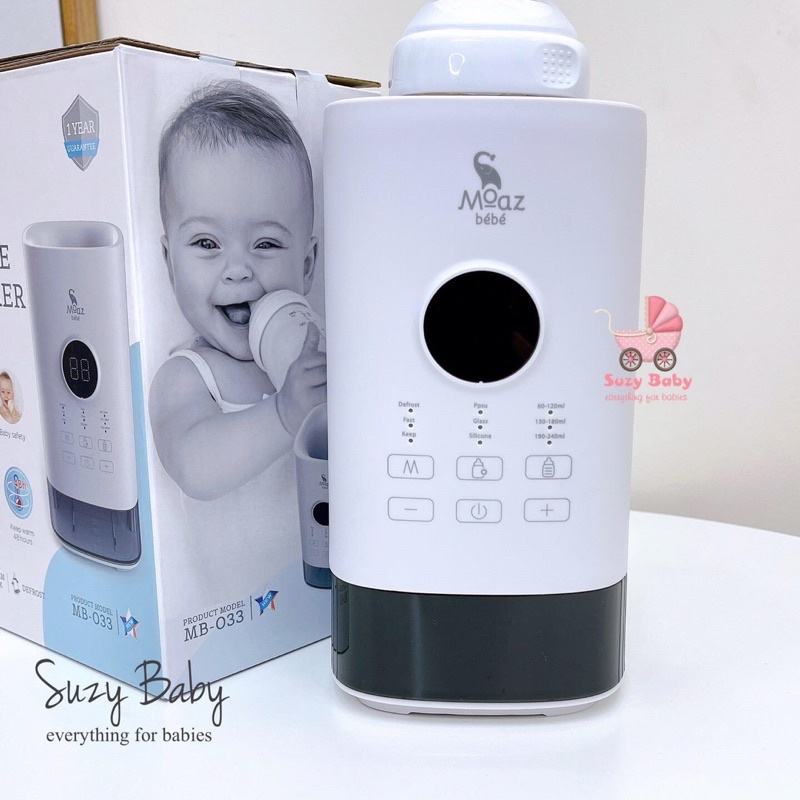 [Mẫu Mới] MÁY HÂM SỮA SIÊU TỐC ĐA NĂNG MOAZ BEBE MB033 BẢO HÀNH 12 THÁNG