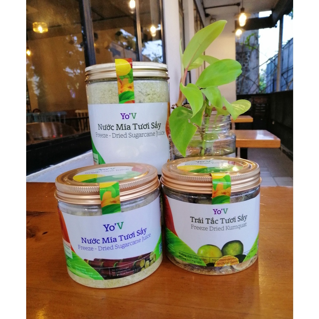 Combo Nước Mía Tươi Sấy 120g và Tắc Sấy 30g Vinamit
