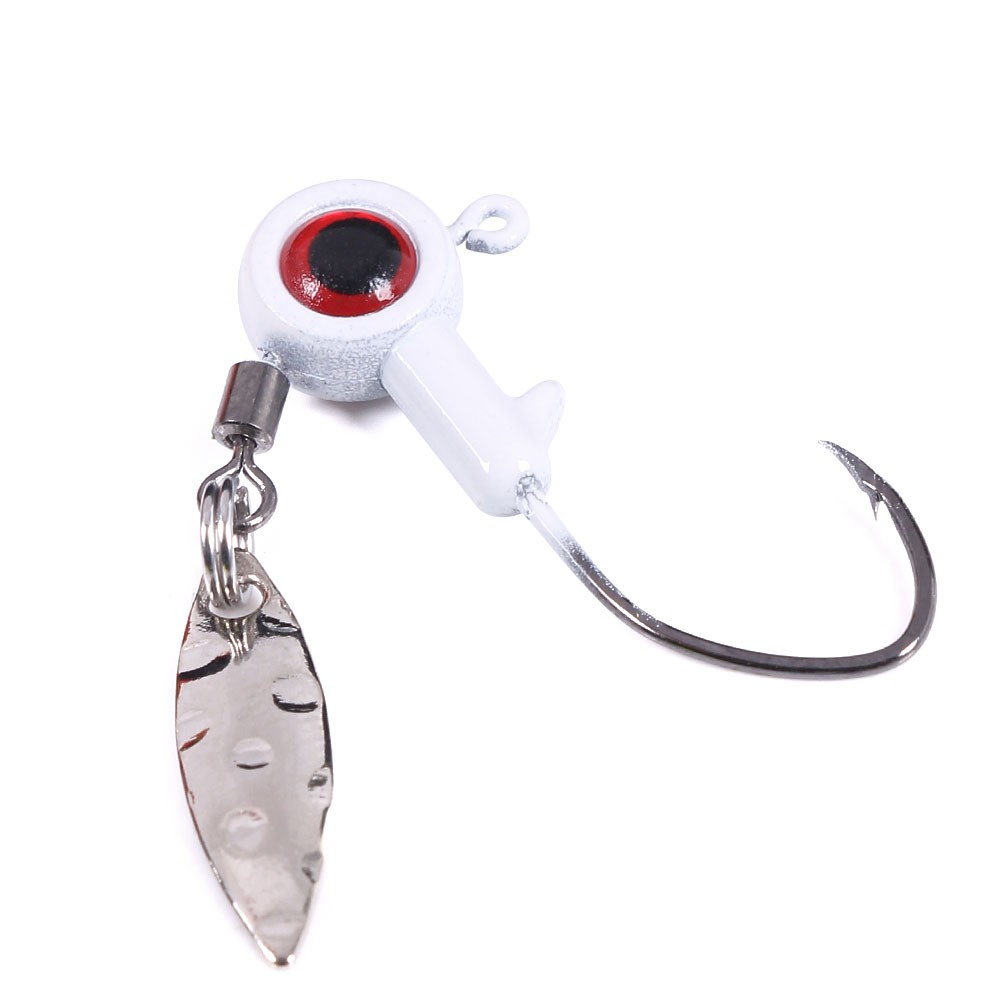 Set 5 / Túi Mồi Giả Câu Cá Kèm Móc Câu Kim Loại 1.75g/3.5g