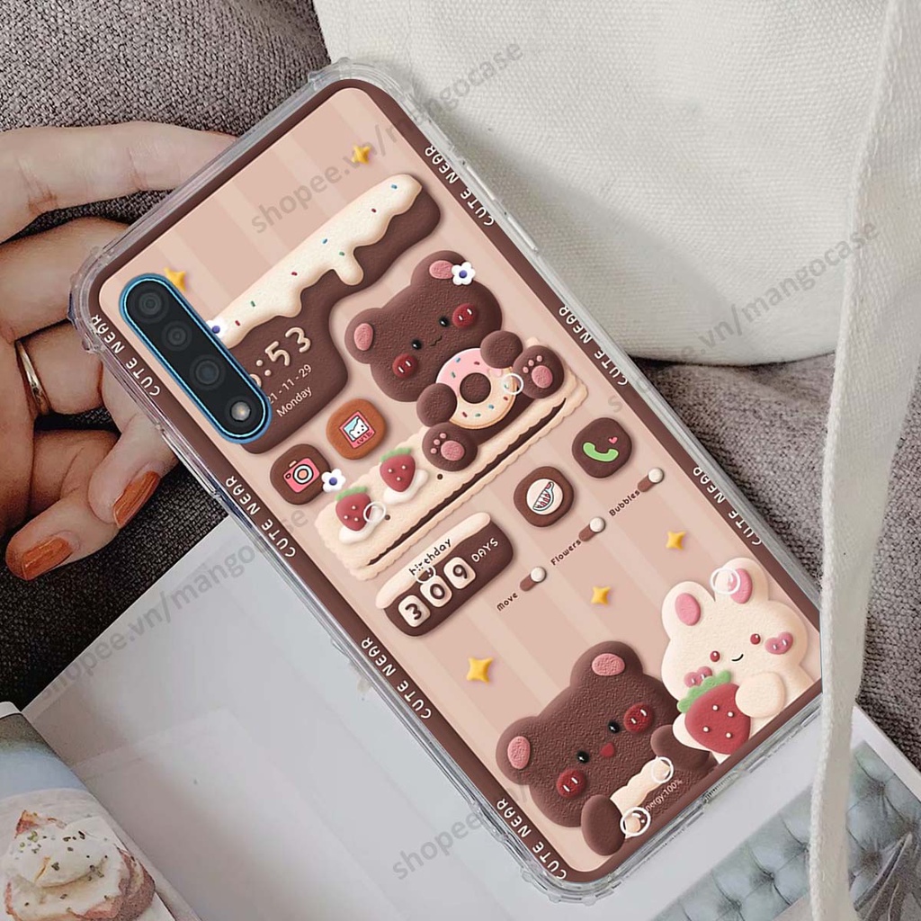 Ốp lưng Vsmart Live hình gấu, thỏ, đồng hồ cute dễ thương
