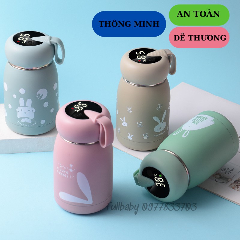 Bình Giữ Nhiệt Mini Cute Thông Minh Ruột Thép Không Gỉ Cao Cấp 320ml FBBBGN2