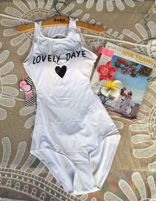 Bikini Monokini Khoét Eo Liền Thân Lovely Daye Thun Cao Cấp Free Size Dưới 58kg - Lucky Girl shop