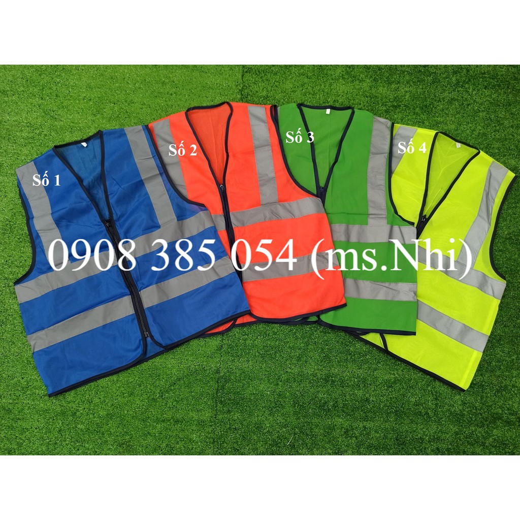 Áo vải lưới kết hợp phản quang poly siêu thoáng mát- 4 màu lựa chọn