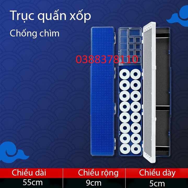 Hộp Đựng Phao Câu, Phụ Kiện Câu Đài ABS Đa Năng Kèm Trục Silicon Cao Cấp