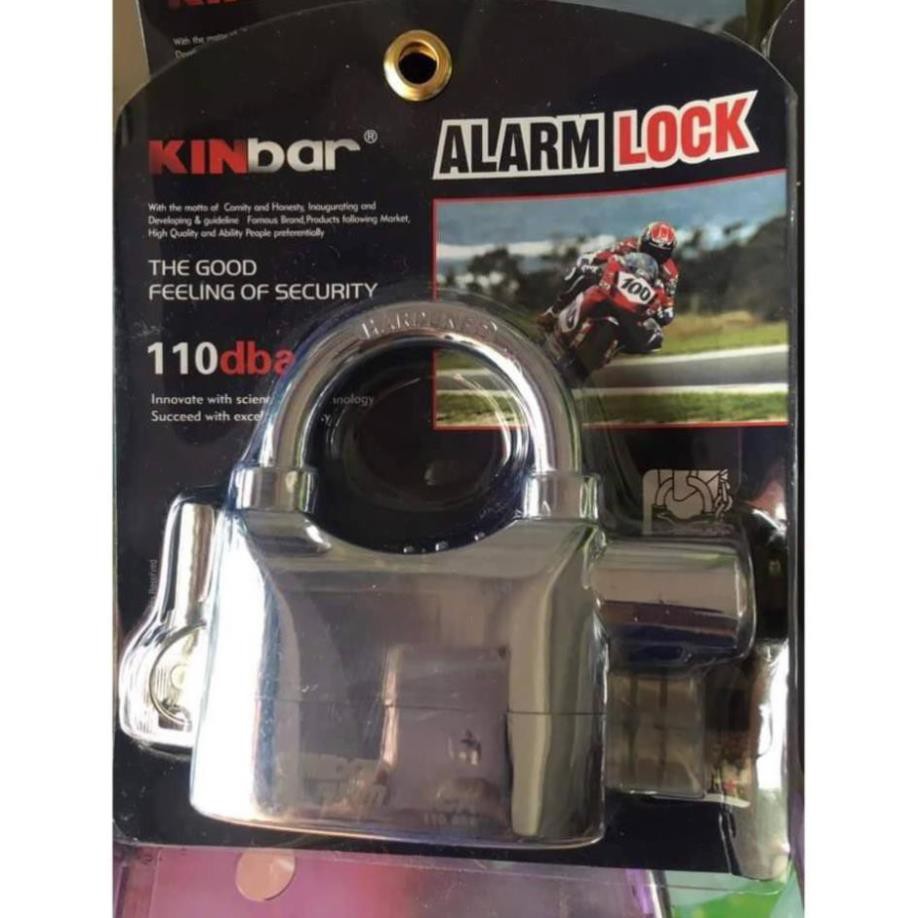 [Loại 1 Tốt Nhất] Khóa chống trộm có còi báo động Kinbar Alarm Lock 110DBA - Gia Dụng Thông Minh