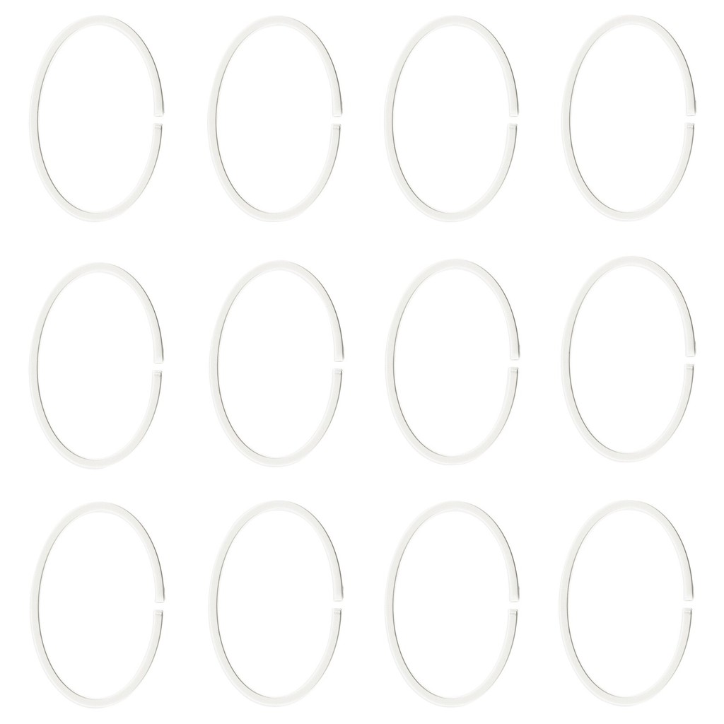 Bộ 12 móc treo rèm nhà tắm Hassjon IKEA