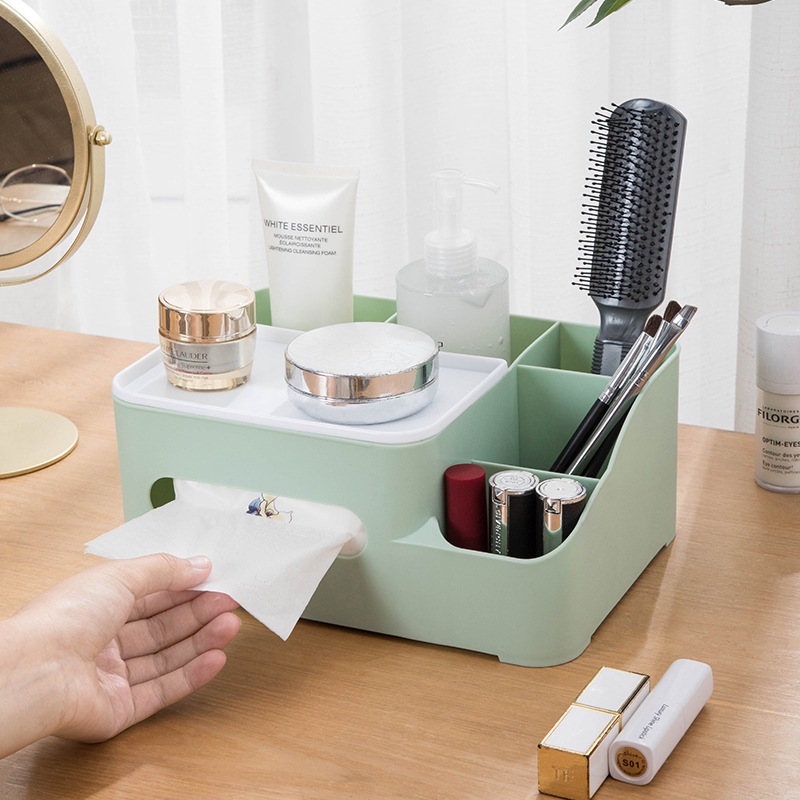 Hộp Đựng Khăn Giấy Điều Khiển Từ Xa Để Bàn Bằng Nhựa Ttm006 Thiết Kế Đơn Giản Sáng Tạo Phong Cách Bắc Âu