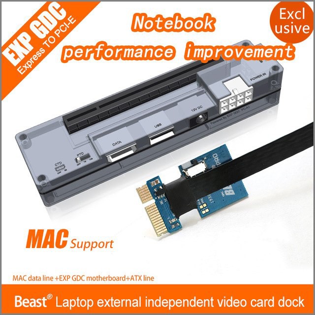 eGPU - Laptop mở rộng card đồ họa VGA cho MACBOOK ( Dock Card Video V10.0 EXP GDC wifi slot (tặng cáp cấp nguồn)