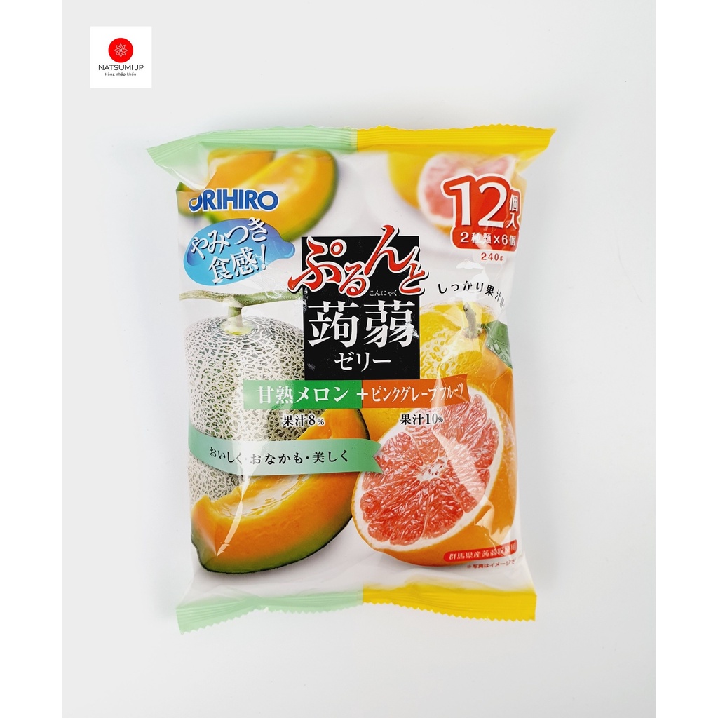 Thạch rau câu trái cây Orihiro Nhật Bản mix đủ vị cho bé [Date T10/23]