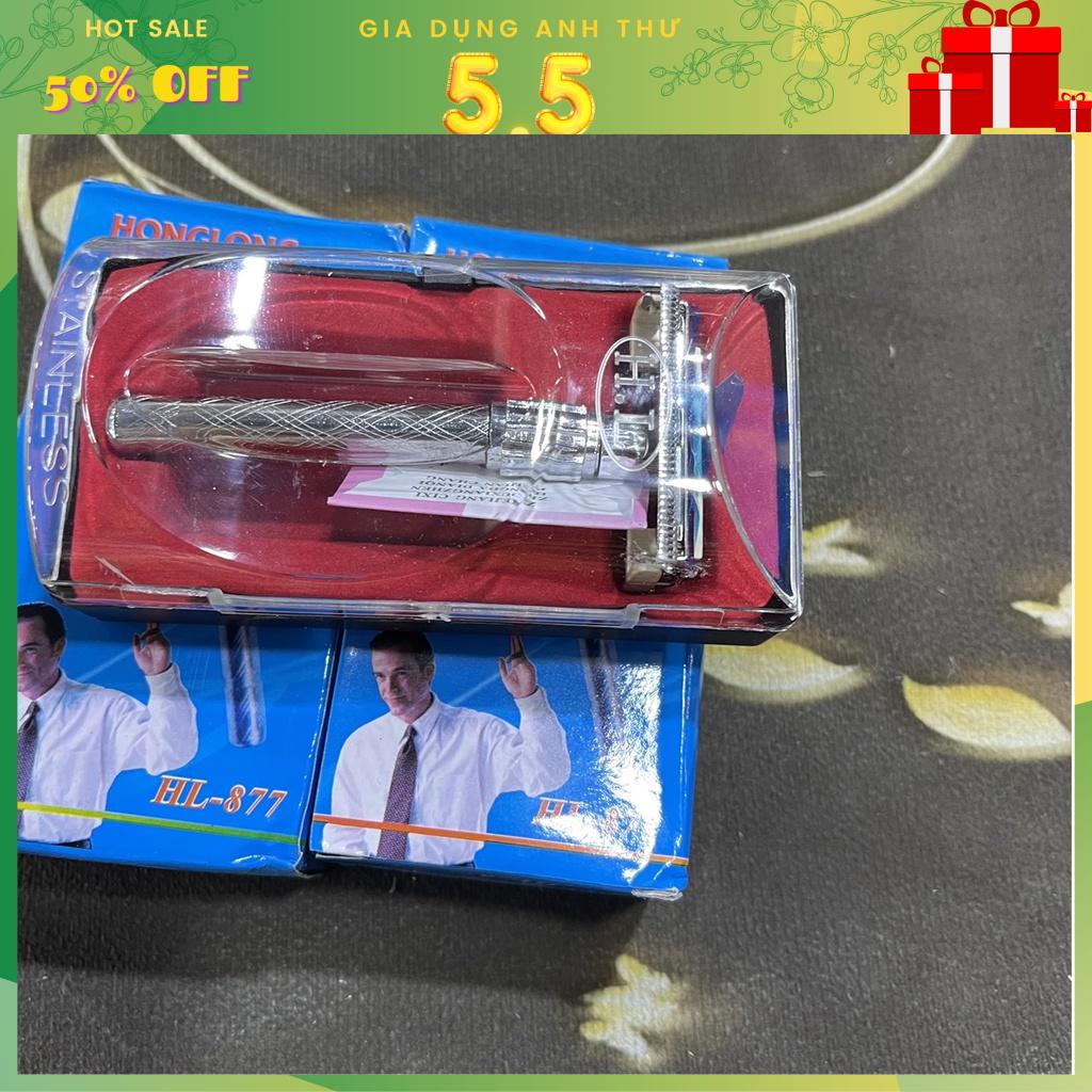 [Rẻ vô địch] Dụng Cụ Dao cạo râu kèm lưỡi giá rẻ (có hộp đựng)