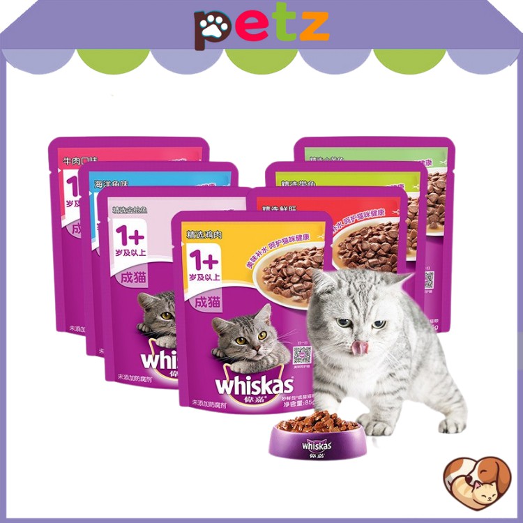 Pate mèo - pate Whiskas đủ vị - 85g/gói