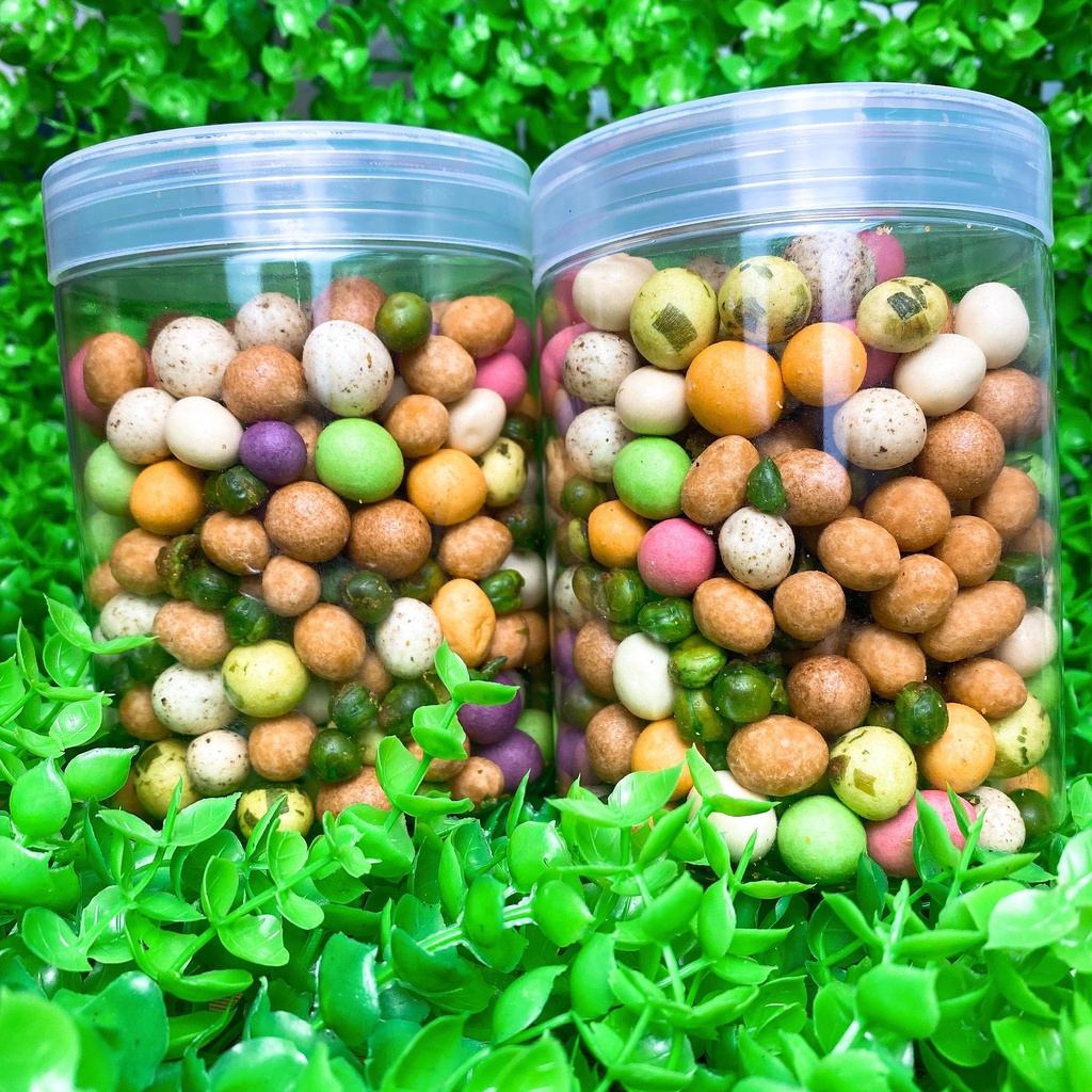 Đậu phộng da  mix vị ăn vặt tuổi thơ hũ 300g