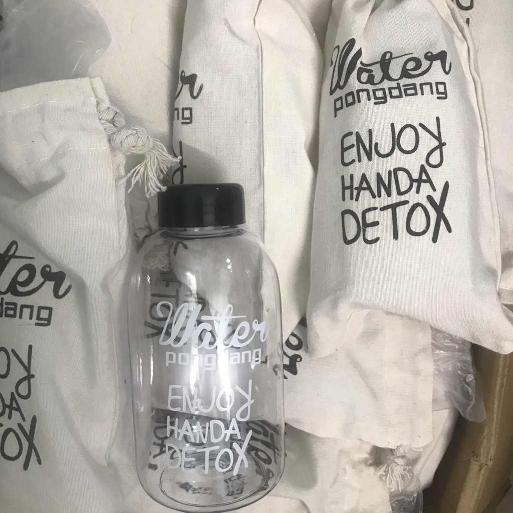 BÌNH DETOX 600ML KÈM TÚI VẢI NĂNG ĐỘNG