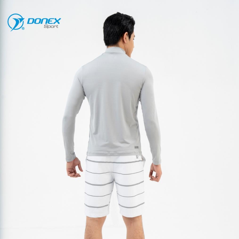 Áo Golf Thu Đông Nam Donexpro, Vải Thun LTEX Cao Cấp Thoát Hơi Tốt, Chống Hấp Thụ Nhiệt, Thoáng Mát MC - 9056