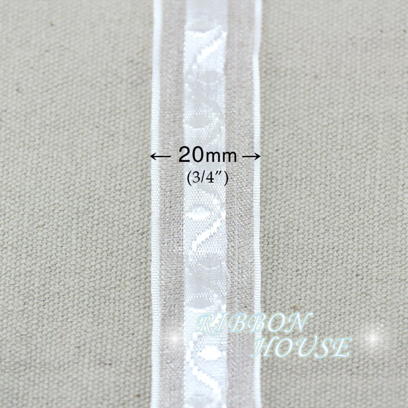 Dây Ruy Băng Màu Trắng Xinh Xắn 3/4'' (20mm)