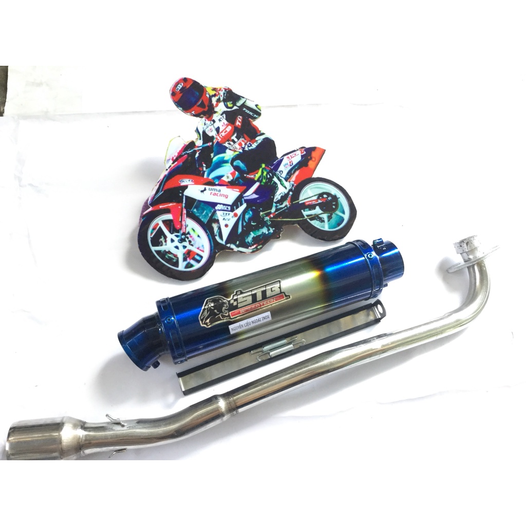 Bộ pô stb titan full cổ wave, SI, EXCITER, WINER, SONIC, RAIDER FI, SATRIA, GSX